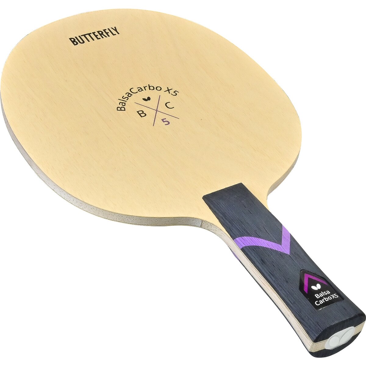 Butterfly BalsaCarbo X5 22 Blade: Diagonal View of Anatomic Handle Type